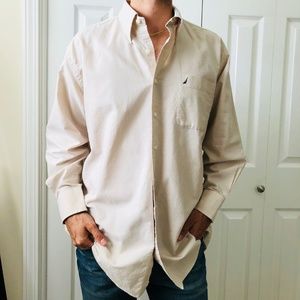 Nautica Cream Vintage Oxford Shirt 7 